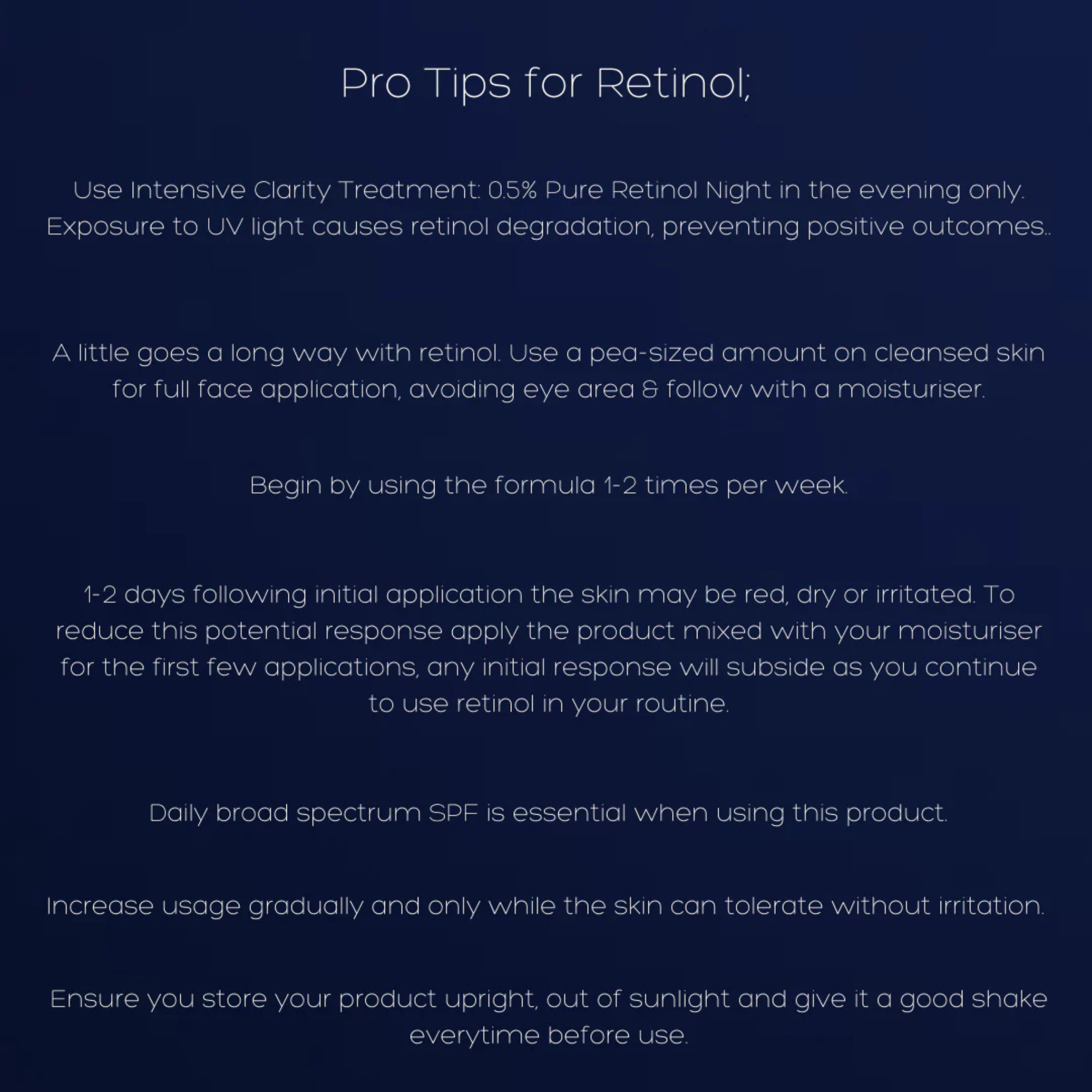 Intensive Clarity Treatment®: 0.5% Pure Retinol & Salicylic Acid